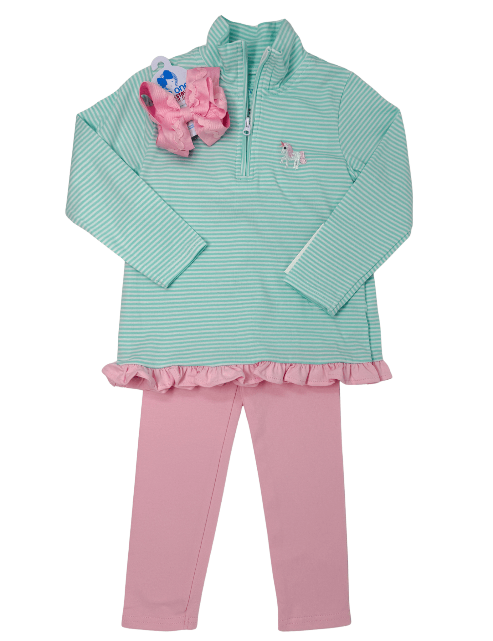 Unicorn 1/4 Zip Pullover Set Girls Sets Itsy Bitsy