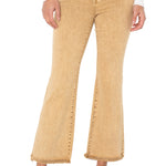 Hannah Crop Flare w/ Fray - Mineral Gold Jeans Liverpool