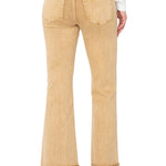 Hannah Crop Flare w/ Fray - Mineral Gold Jeans Liverpool