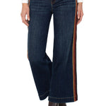 Stride Wide Leg w/ Velvet Trim - Eastmoor Jeans Liverpool