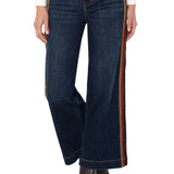 Stride Wide Leg w/ Velvet Trim - Eastmoor Jeans Liverpool