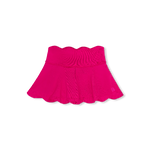 Zoe Scallop Skort - Power Pink Girls Skirts + Bloomers Set Athleisure
