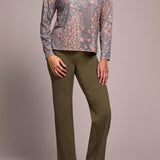 V-Neck Knit Top w/ Side Slits - Turmeric Tops Tribal