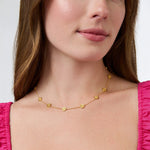 Valencia Delicate Station Necklace - Gold Necklaces Julie Vos