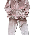 Velvet Tracksuit - Blush Girls Sets Emma Jean