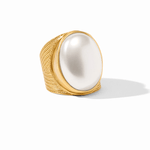 Verona Statement Ring Gold Pearl - Size 8 Rings Julie Vos