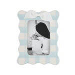Vertical Blue Bow Frame Home Decor Mudpie