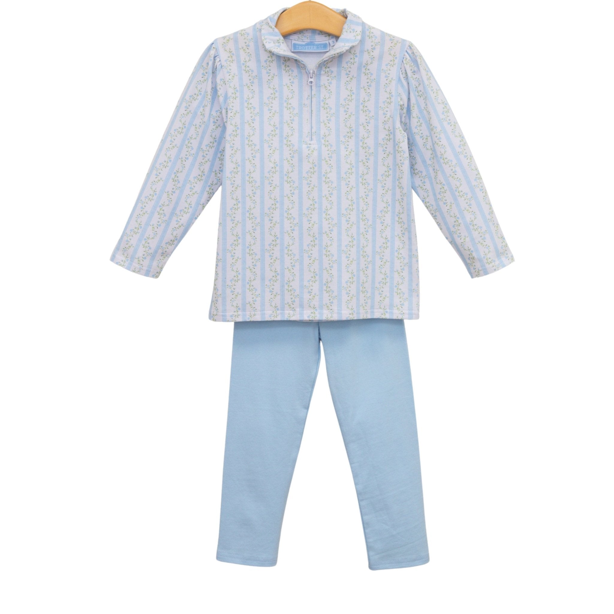 Vineyard Blooms 1/4 Zip Pullover Set Girls Sets Trotter Street Kids