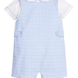 Vintage Button Tab John John Set - Mayfair Boys Bubbles + Rompers Little English