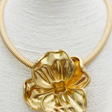 Vintage Flower Choker - Gold TWO FORTY TWO