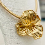 Vintage Flower Choker - Gold TWO FORTY TWO