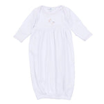 Vintage Stork Gathered Gown - Pink Baby Sleepwear Magnolia Baby