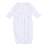 Vintage Stork Gathered Gown - Pink Baby Sleepwear Magnolia Baby