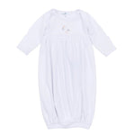 Vintage Stork Gathered Gown - White Baby Sleepwear Magnolia Baby