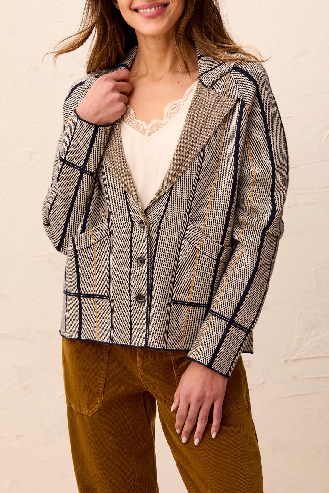 Viscose Long Sleeve Lapel Collar Button Front Cardigan - Sugar Babies Children's Boutique/Meg's Shoppe
