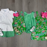 Court Short - Green Twill Boys Shorts Little English