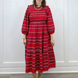 Walton Plaid Midi Dress - Sugar Babies Children's Boutique/Meg's Shoppe
