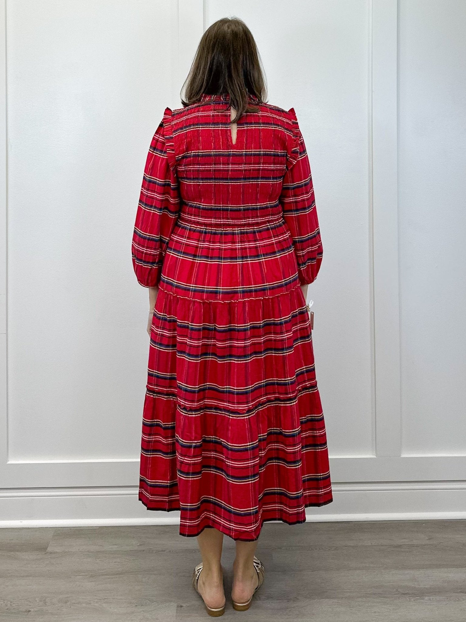 Walton Plaid Midi Dress - Sugar Babies Children's Boutique/Meg's Shoppe