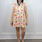 Watercolor Poppy Dress - Blush Short Dresses Jodifl