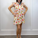 Watercolor Poppy Dress - Blush Short Dresses Jodifl
