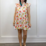Watercolor Poppy Dress - Blush Short Dresses Jodifl