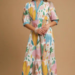 Watercolor Wildflower Midi Dress Long Dresses Umgee