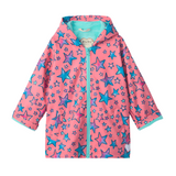 Watercolour Doodles Zip Up Rain Jacket Girls Outerwear Hatley
