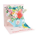 Watering Can & Birds Greeting Card Paper Goods Up With Paper