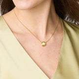 Wave Stone Delicate Necklace - Pearl Necklaces Julie Vos