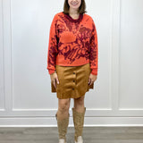 Wear 2 Ways Jacquard Sweater - Coral Blaze - Sugar Babies Children's Boutique/Meg's Shoppe