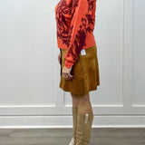 Wear 2 Ways Jacquard Sweater - Coral Blaze - Sugar Babies Children's Boutique/Meg's Shoppe