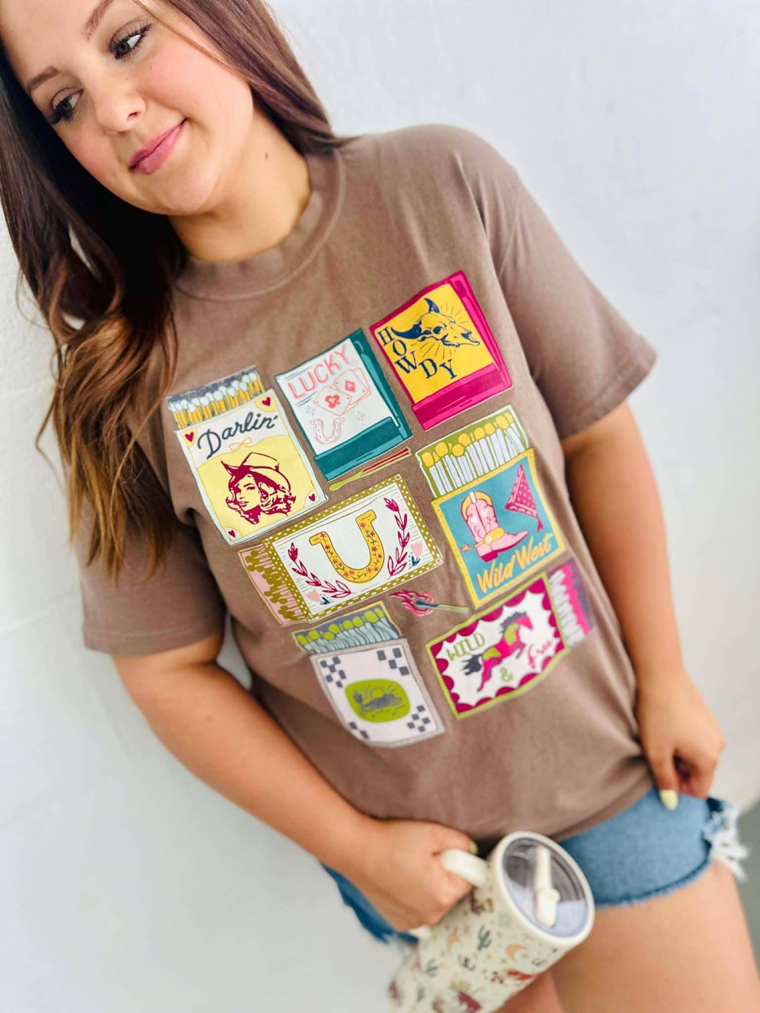 Western Matchbooks Tee Tops Dash Forward Wholesale