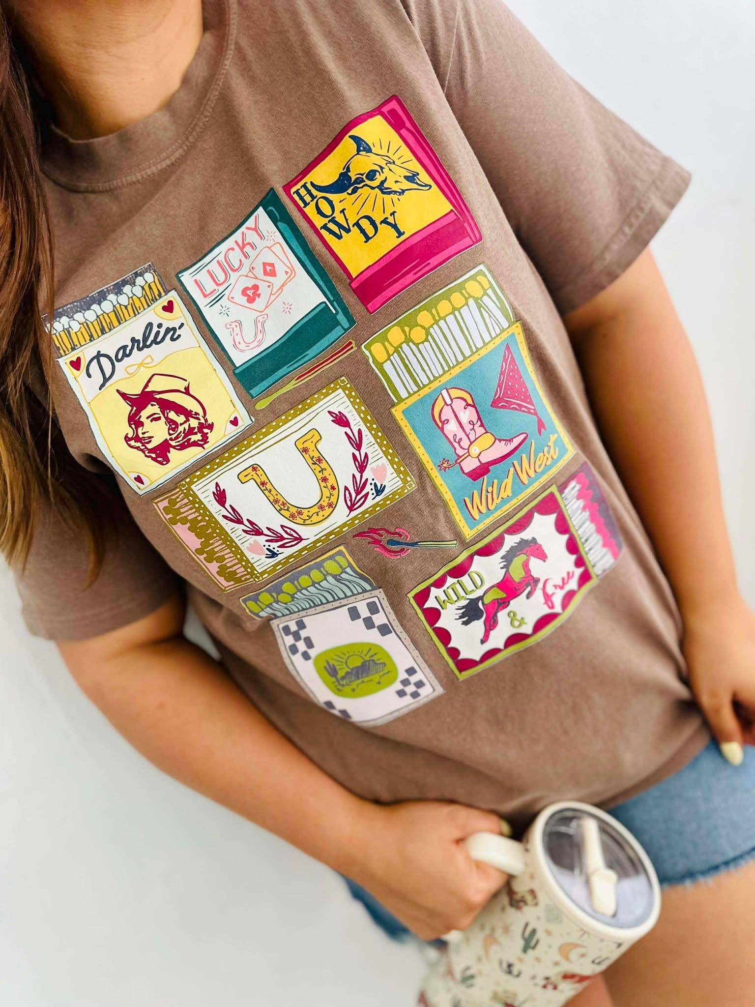 Western Matchbooks Tee Tops Dash Forward Wholesale