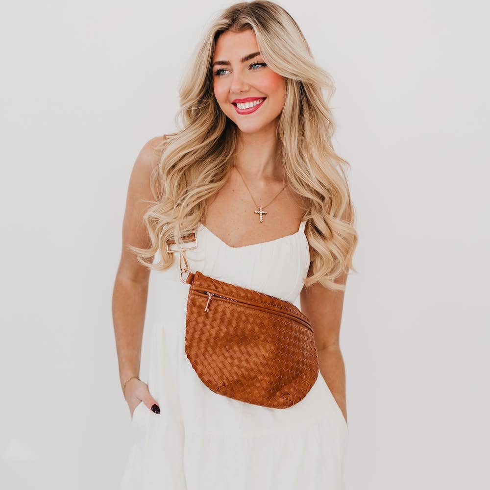 Westlyn Woven Bum Bag : Brown Purses + Totes Pretty Simple