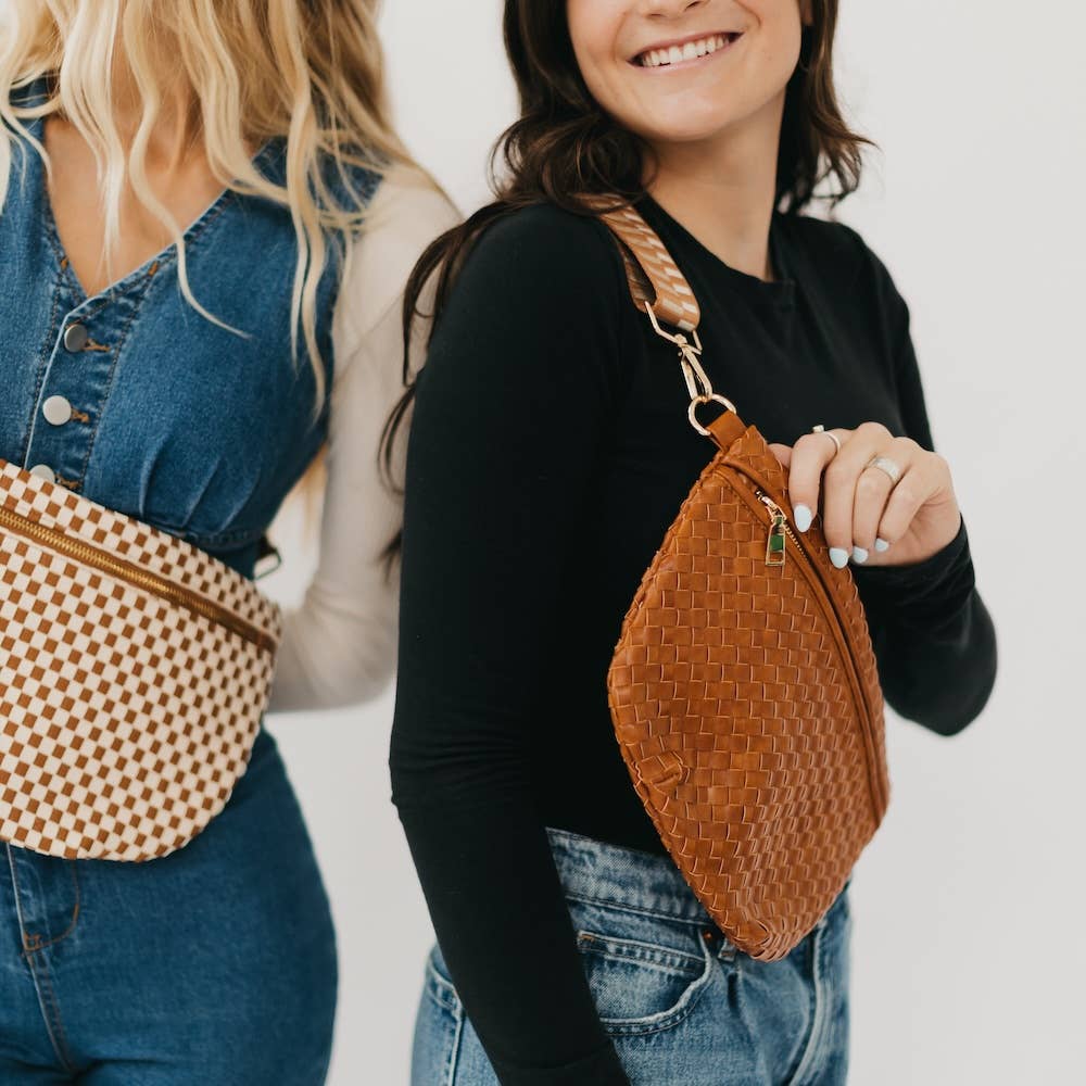 Westlyn Woven Bum Bag : Brown Purses + Totes Pretty Simple