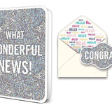What Wonderful News! Deluxe Greeting Card Paper Goods Studio Oh!