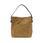 Wheat Hobo Coffee Handle Rich Faux Suede Handbag Purses + Totes Joy Susan