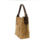 Wheat Hobo Coffee Handle Rich Faux Suede Handbag Purses + Totes Joy Susan