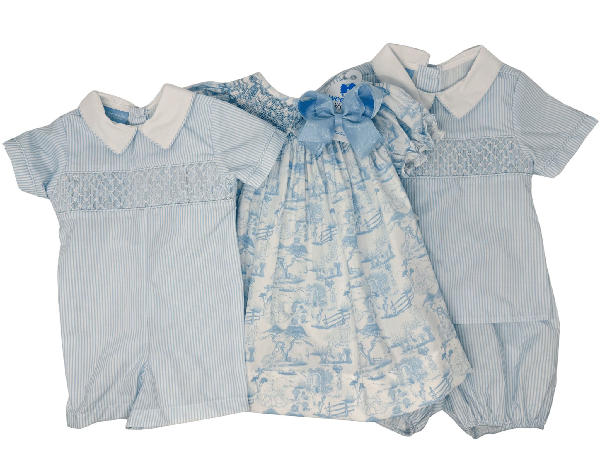 Whispers on the Porch Leo Overall Boys Bubbles + Rompers Charming Little One