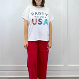 White Americana Sparkle Top Tops Mudpie