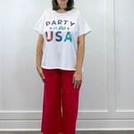 White Americana Sparkle Top Tops Mudpie