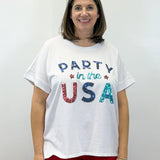 White Americana Sparkle Top Tops Mudpie