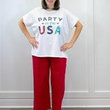 White Americana Sparkle Top Tops Mudpie