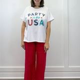 White Americana Sparkle Top Tops Mudpie