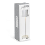 White LED Cordless Table Lamp with Scalloped Edge Shade Home Decor Two's Company