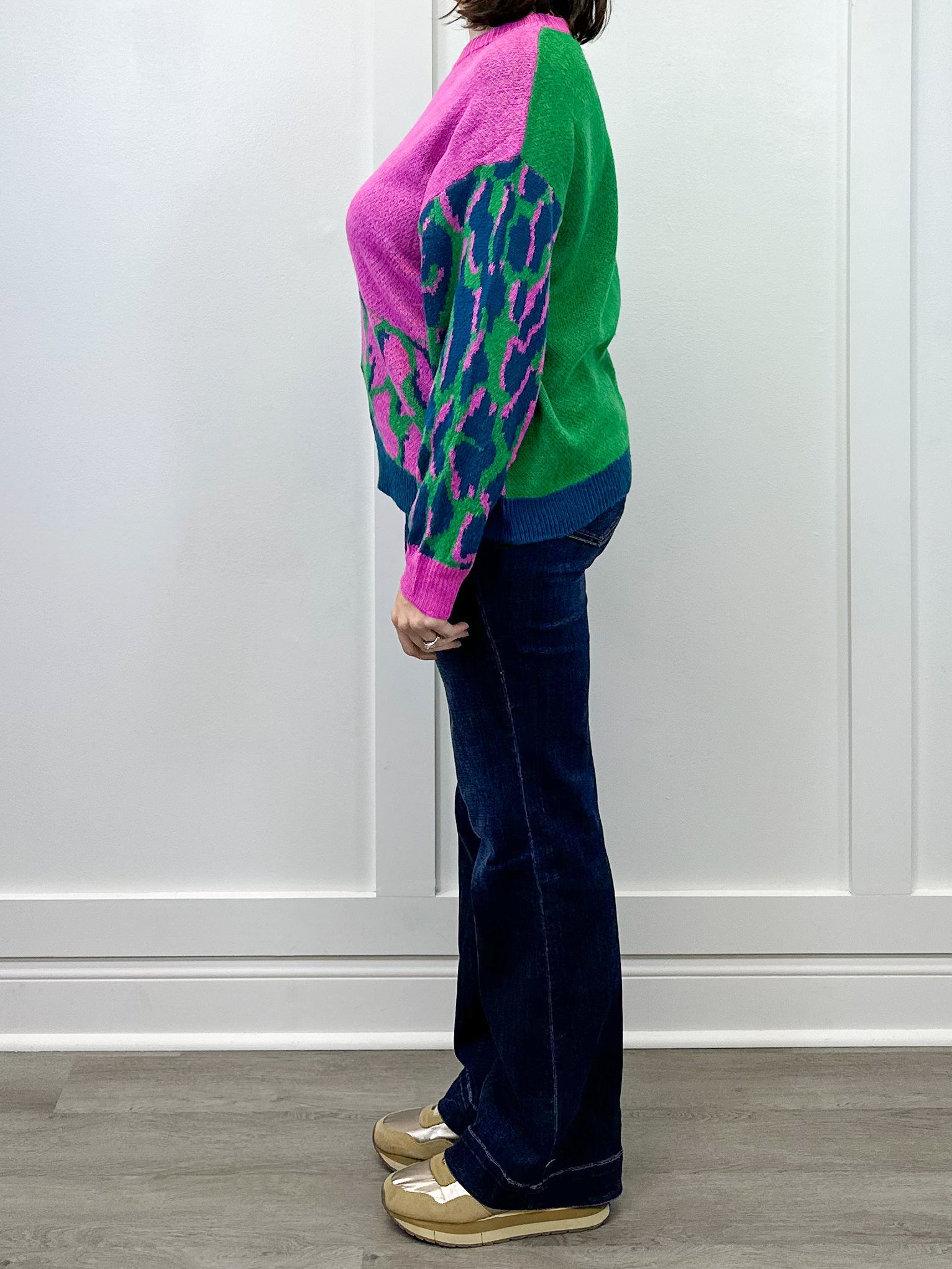 Wild Palette Sweater - Green Mix Sweaters Umgee