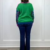 Wild Palette Sweater - Green Mix Sweaters Umgee