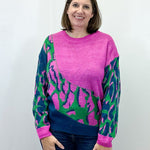 Wild Palette Sweater - Green Mix Sweaters Umgee