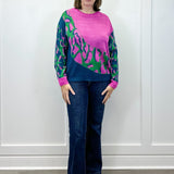 Wild Palette Sweater - Green Mix Sweaters Umgee