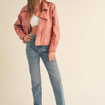 Wild Rose Moto Jacket Outerwear &MERCI